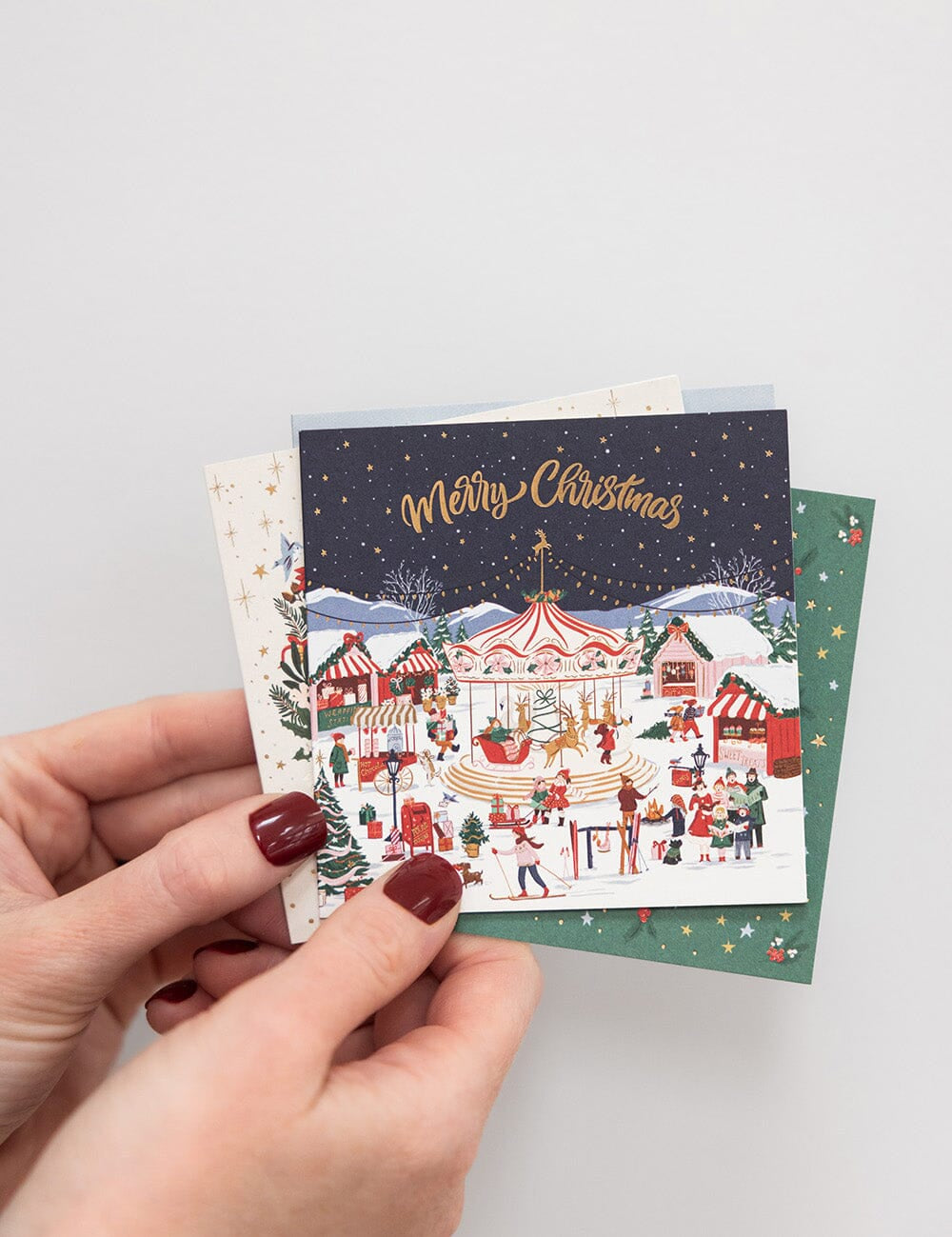 Season of Joy Christmas Card Square Boxset 12pk - Pure Apotheca