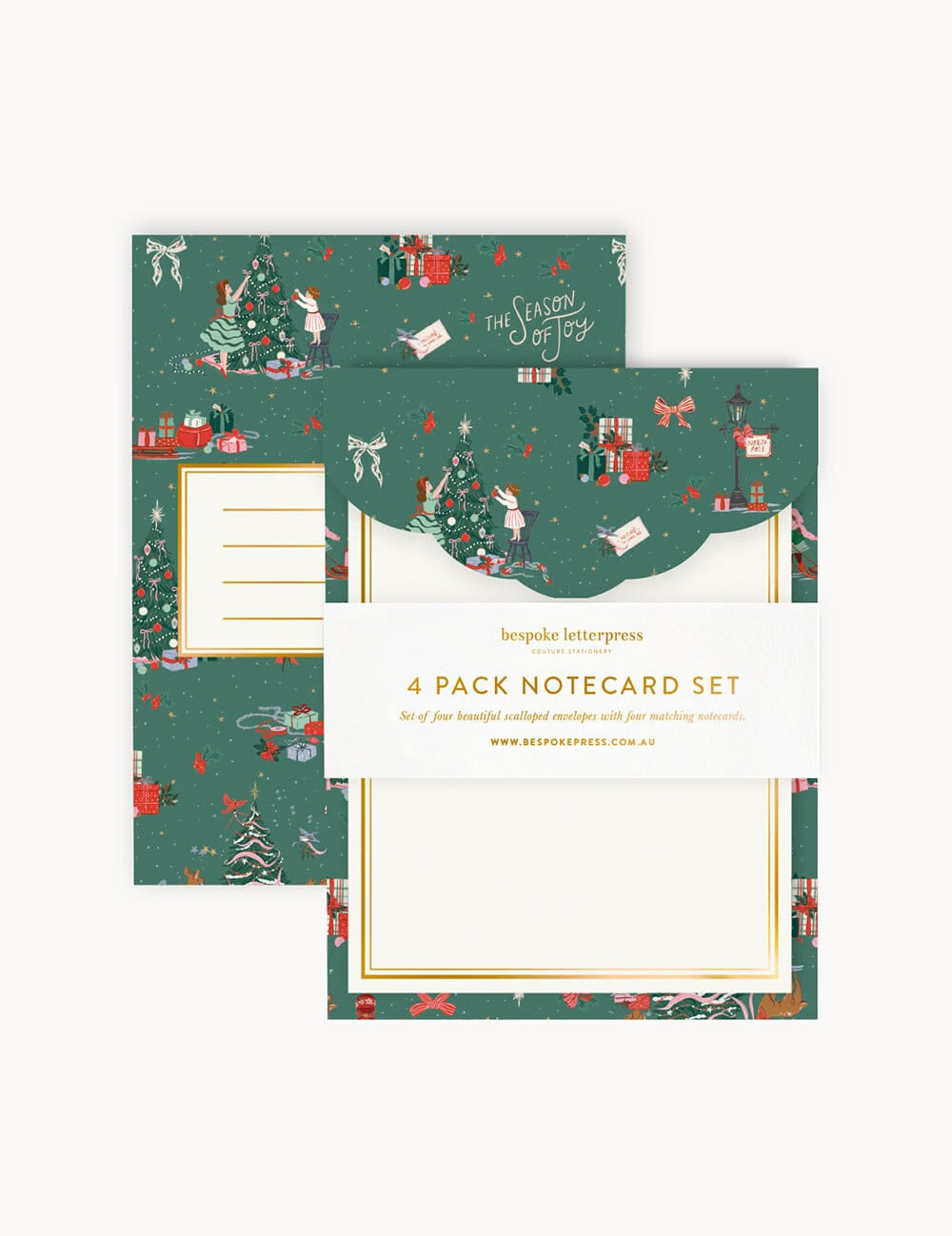 Season of Joy Notecard Set 4pk - Pure Apotheca