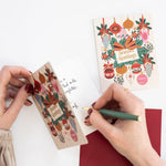Seasons Greetings Christmas Vintage Baubles Christmas Card - Pure Apotheca