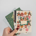 Seasons Greetings Christmas Vintage Baubles Christmas Card - Pure Apotheca