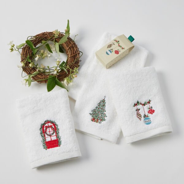 Seasons Greetings Hand Towel - 3 Asst Designs - Pure Apotheca