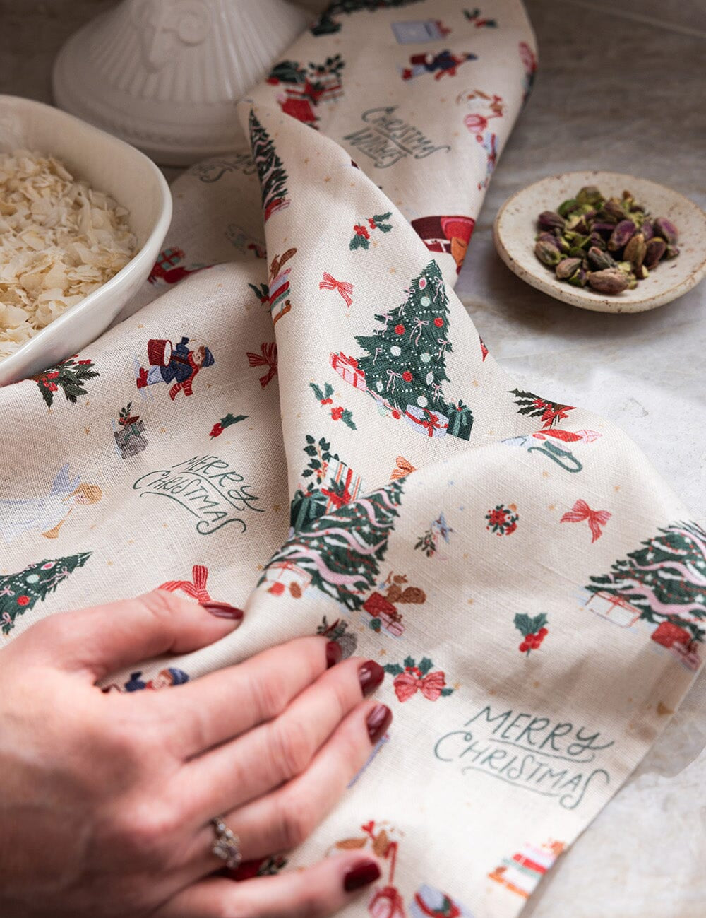 Seasons of Joy Linen Teatowel - Pure Apotheca