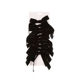 SET/10 5 CM BLACK VELVET BOWS - Pure Apotheca