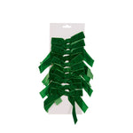 SET/10 5 CM GREEN VELVET BOWS - Pure Apotheca