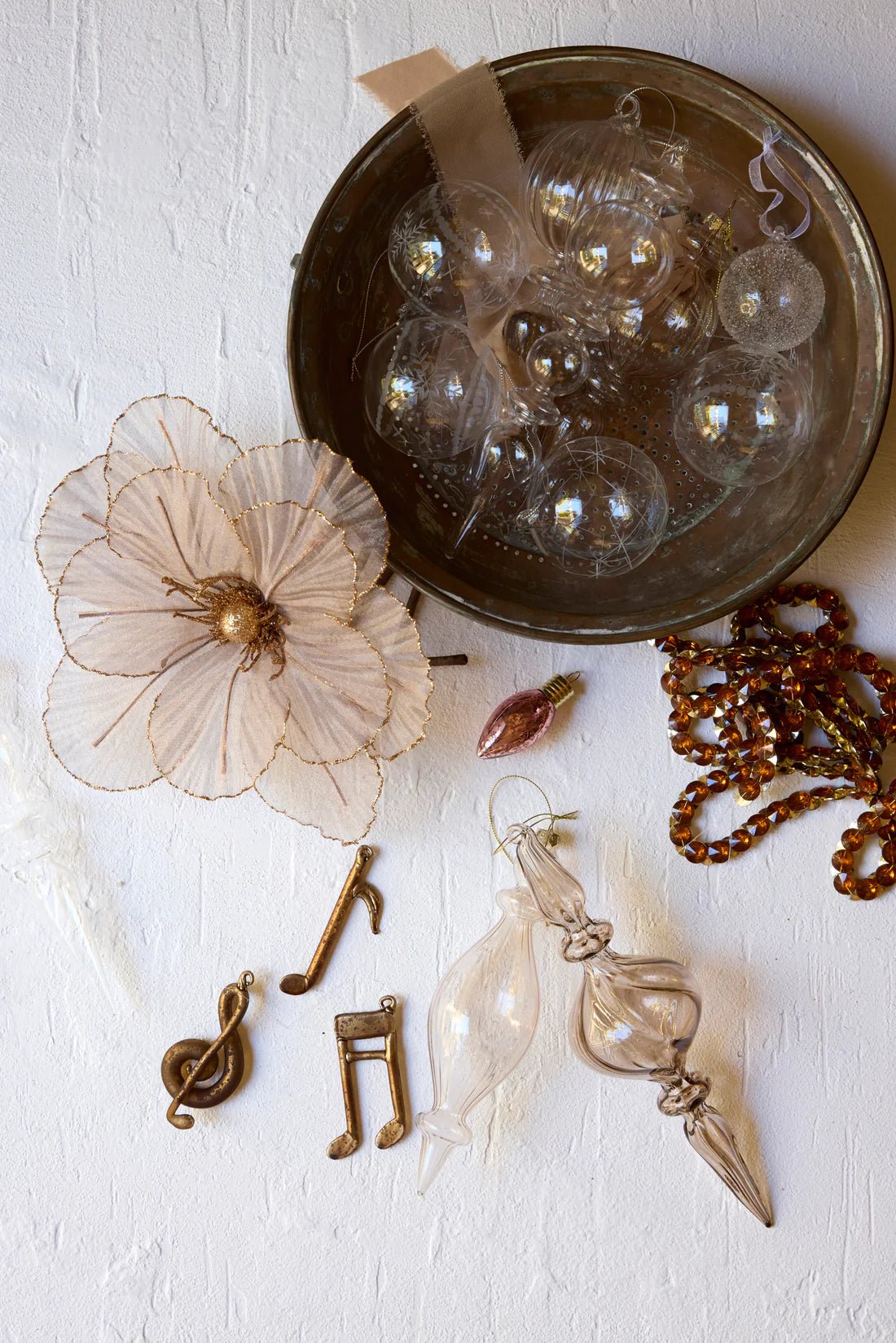 SET/3 COPPER GLASS MUSIC NOTES - Pure Apotheca