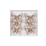 SET/6 MINI NATURAL BUTTERFLY CLIPS - Pure Apotheca