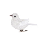 SET/8 MINI WHITE SPARKLE CLIP BIRDS - Pure Apotheca