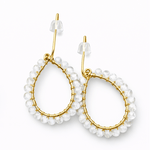 Shelley White Moonstone Teardrop Earring - Pure Apotheca