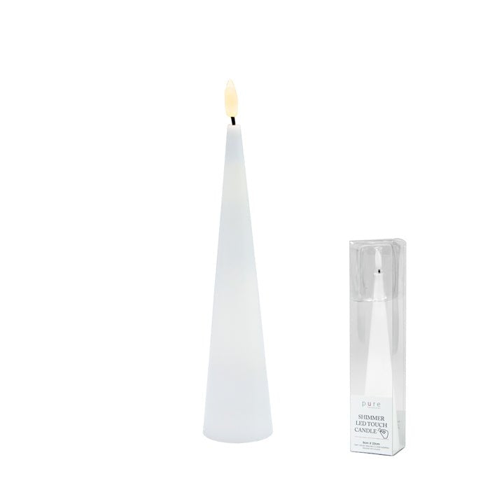 Shimmer LED Touch Flame Candle Medium - Pure Apotheca