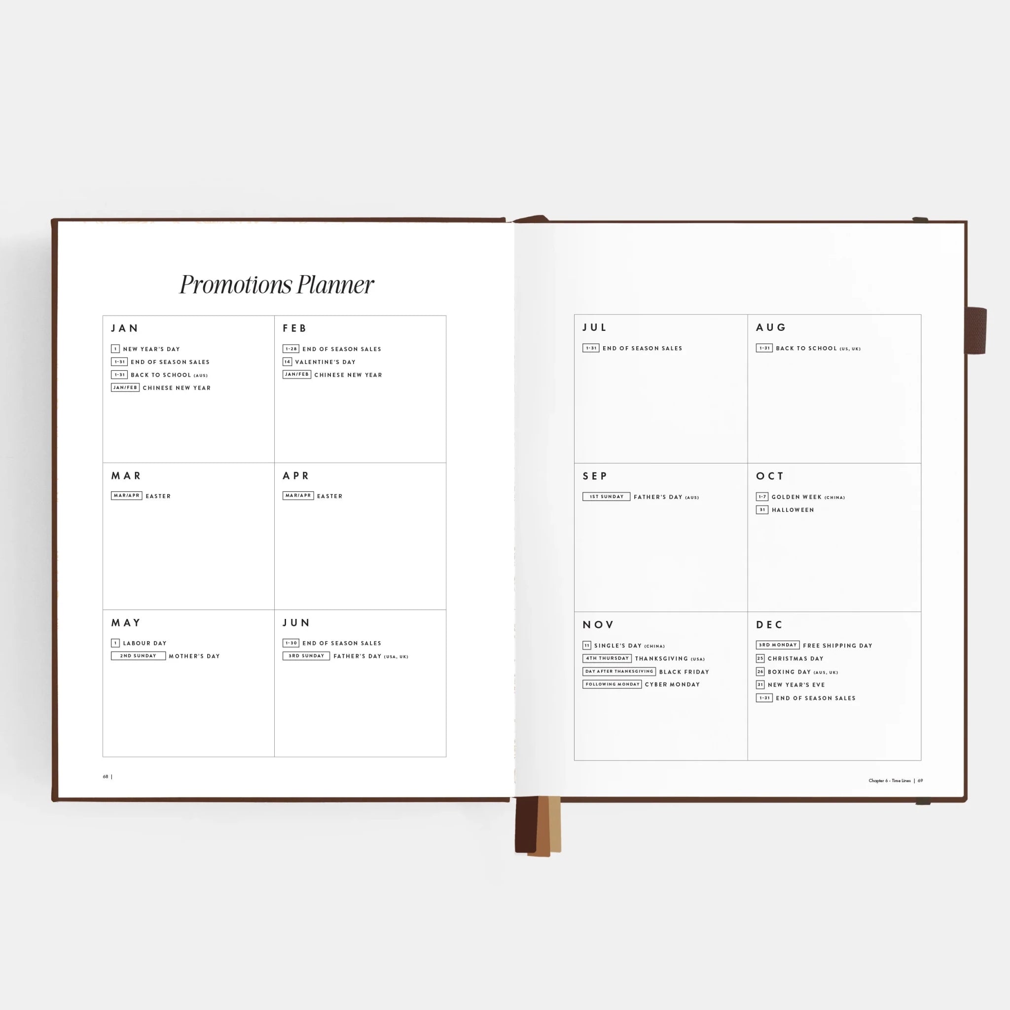 Side Hustle Planner Luxe Edition Vol 4 - Chocolate - Pure Apotheca