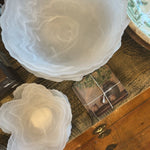 Sienna Glass Salad Bowl White - Pure Apotheca