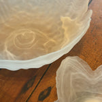 Sienna Glass Salad Bowl White - Pure Apotheca