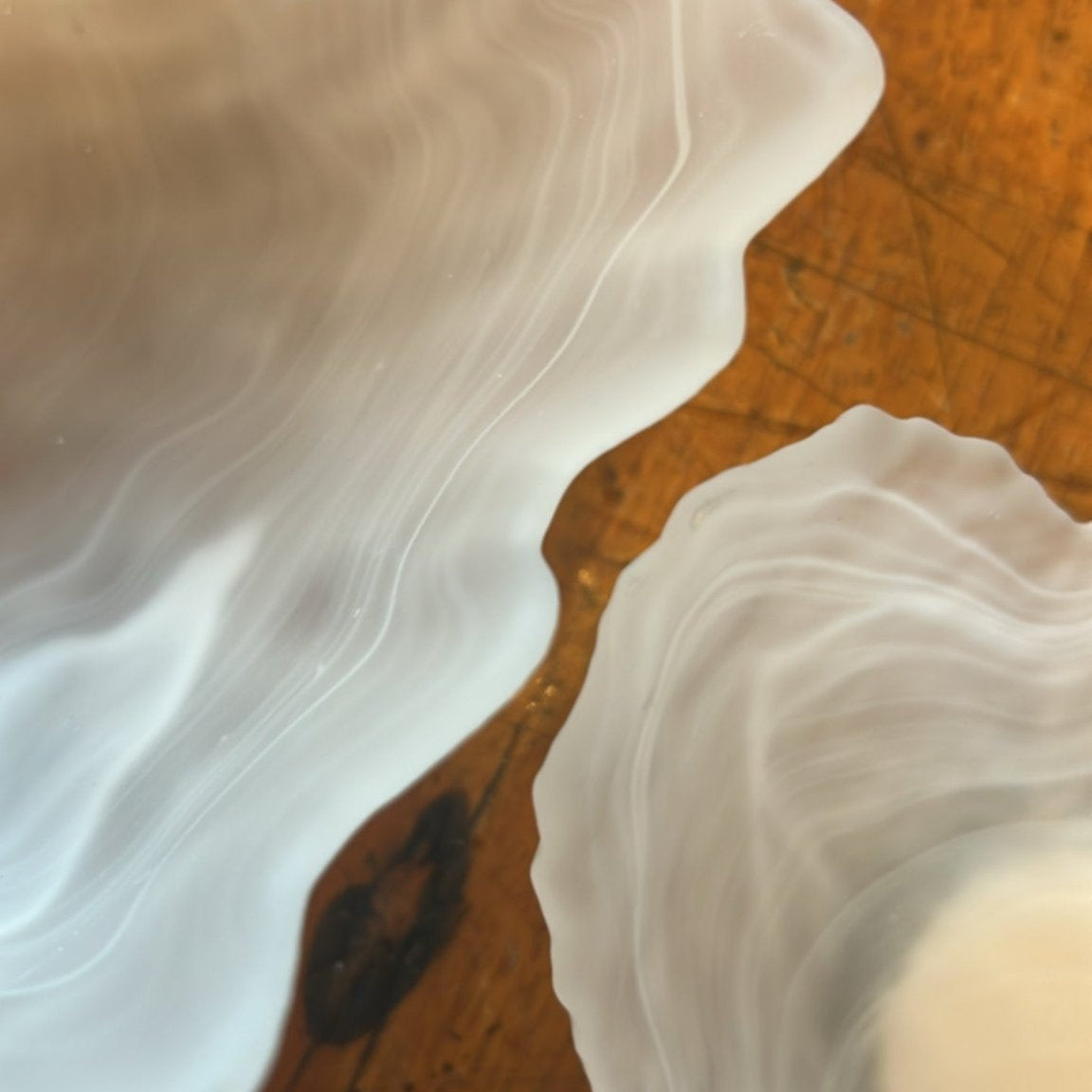 Sienna Glass Salad Bowl White - Pure Apotheca