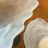 Sienna Glass Salad Bowl White - Pure Apotheca