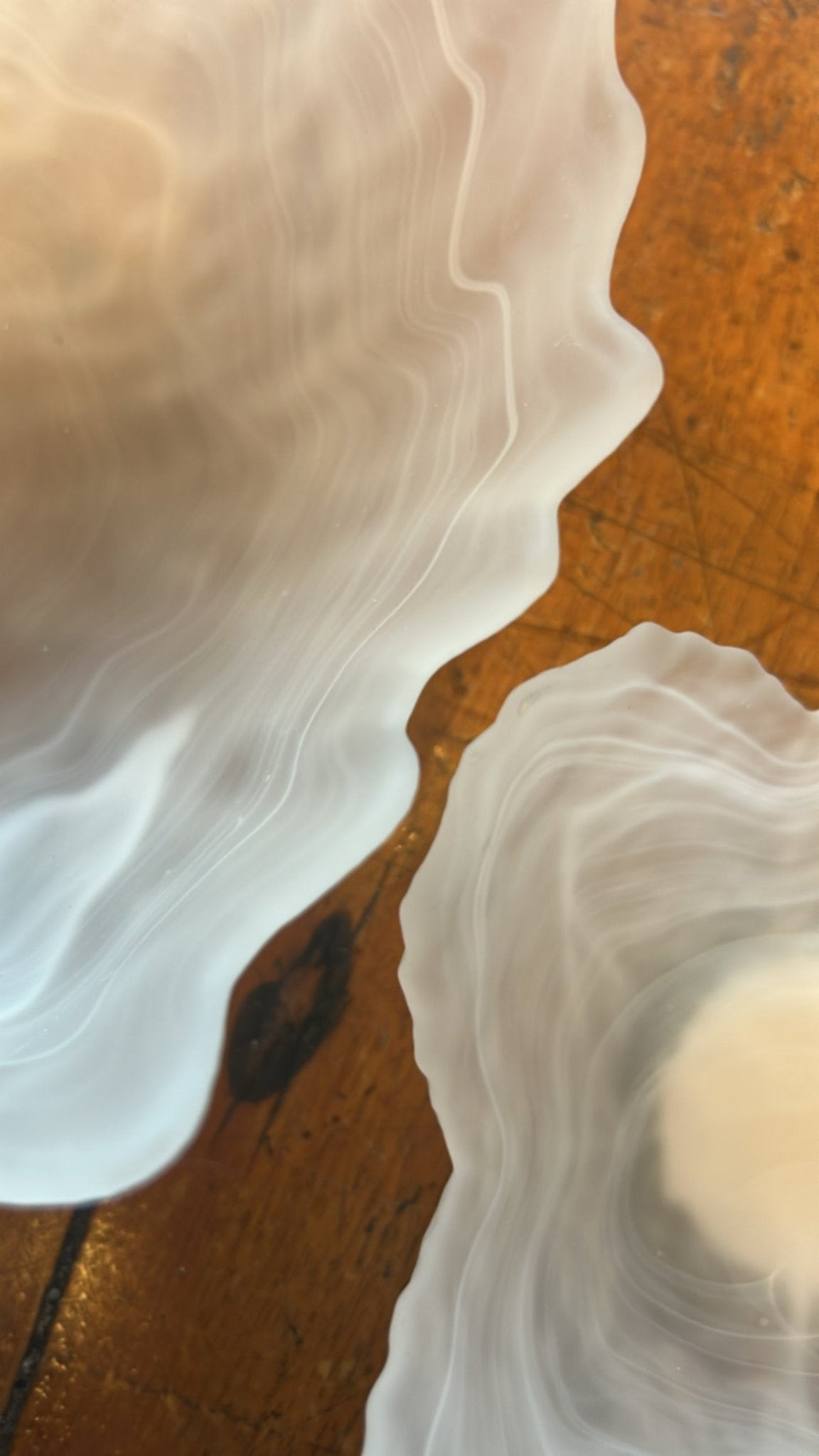 Sienna Glass Salad Bowl White - Pure Apotheca