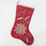 Silk Floral Meander Stocking Red - Pure Apotheca