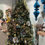 Silk Floral Meander Tree Skirt Green - Pure Apotheca