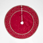 Silk Meander Tree Skirt Red - Pure Apotheca
