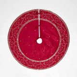 Silk Meander Tree Skirt Red - Pure Apotheca