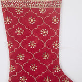 Silk Mosaic Stocking Red - Pure Apotheca