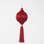 Silk Tassel Bauble Decoration Red - Pure Apotheca