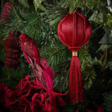 Silk Tassel Bauble Decoration Red - Pure Apotheca