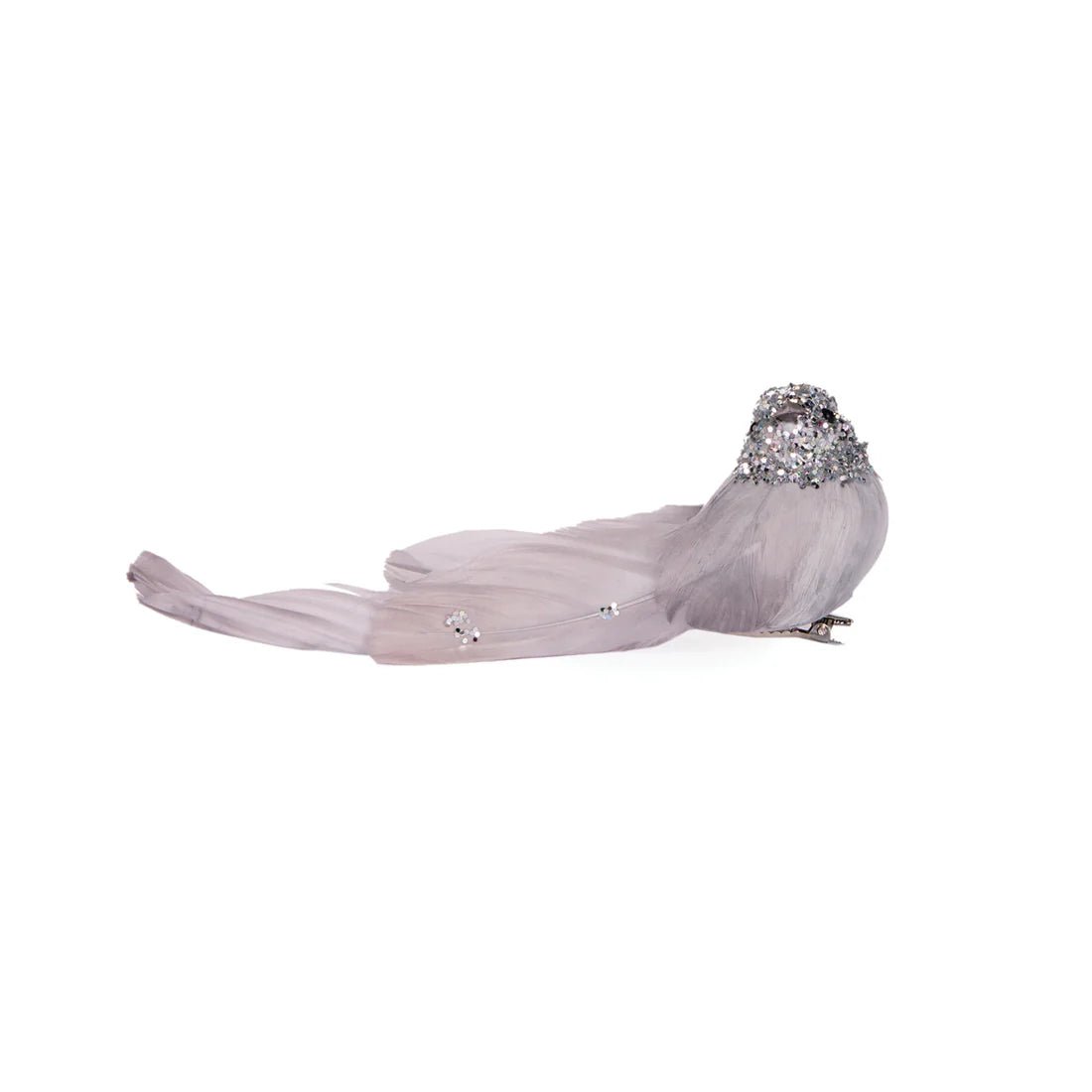 SILVER BEJEWELLED BIRD CLIP ON - Pure Apotheca