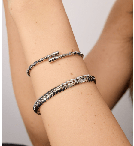 Silver Braided Cuff - Pure Apotheca