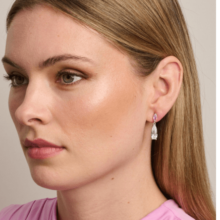 Silver Crystal Eleanor Earring - Pure Apotheca
