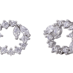 Silver Crystal Floret Earring - Pure Apotheca