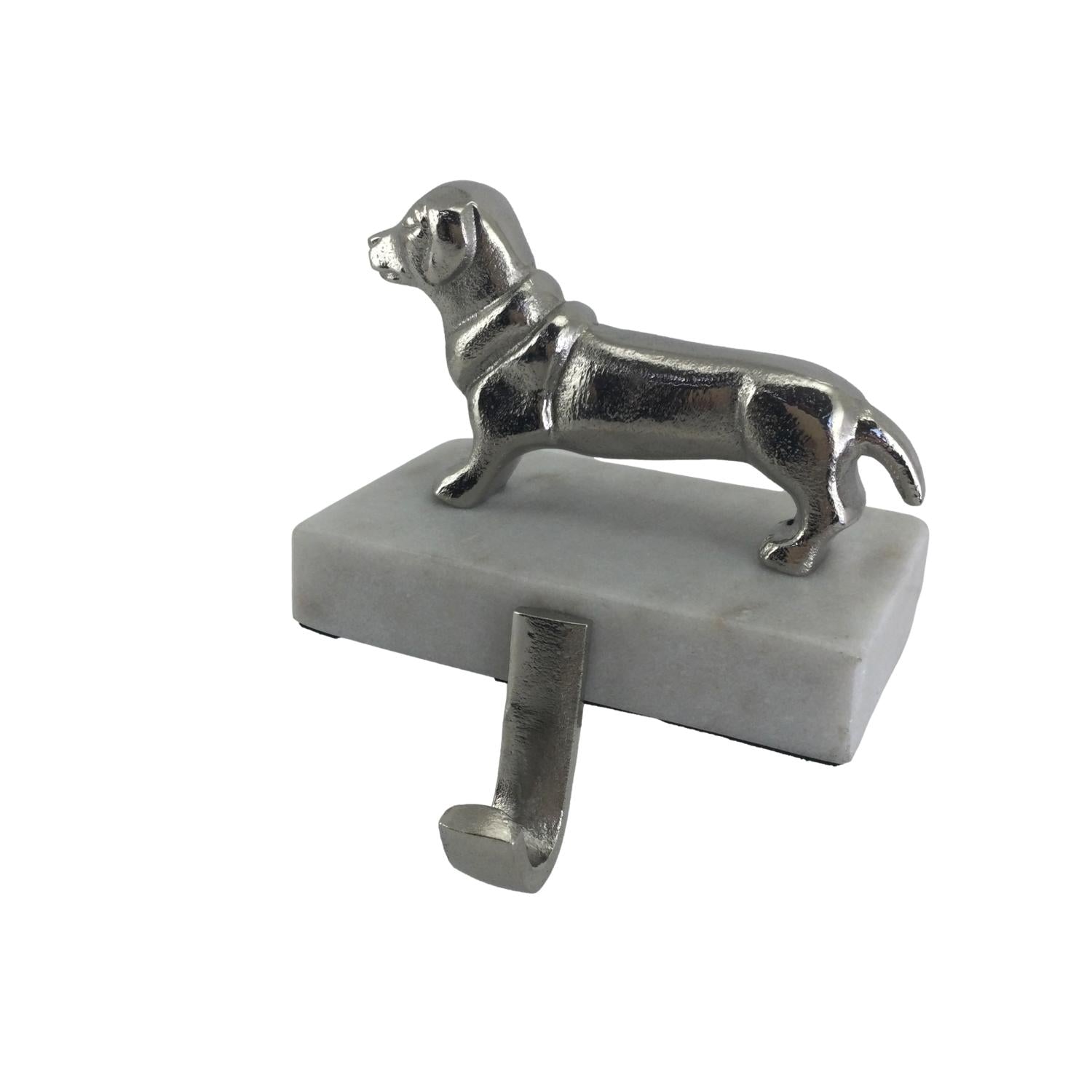 SILVER DOG STOCKING HOLDER - Pure Apotheca