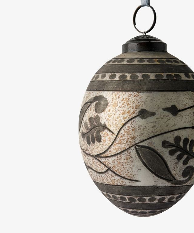 Silver Eclipse Large Hanging Egg - Pure Apotheca