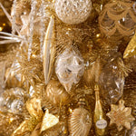 SILVER GLITTERED HARLEQUIN BAUBLE - Pure Apotheca