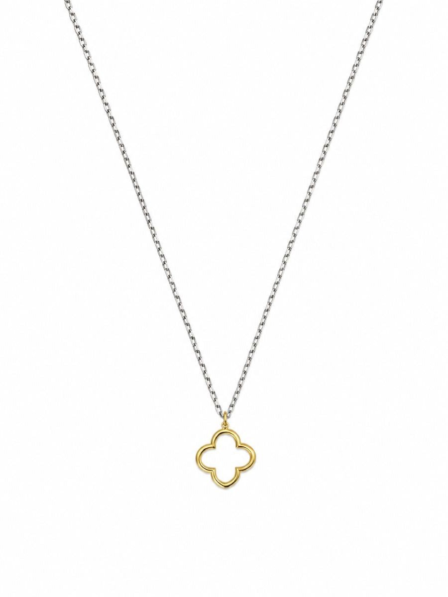 Silver Gold Open Felice Necklace - Pure Apotheca