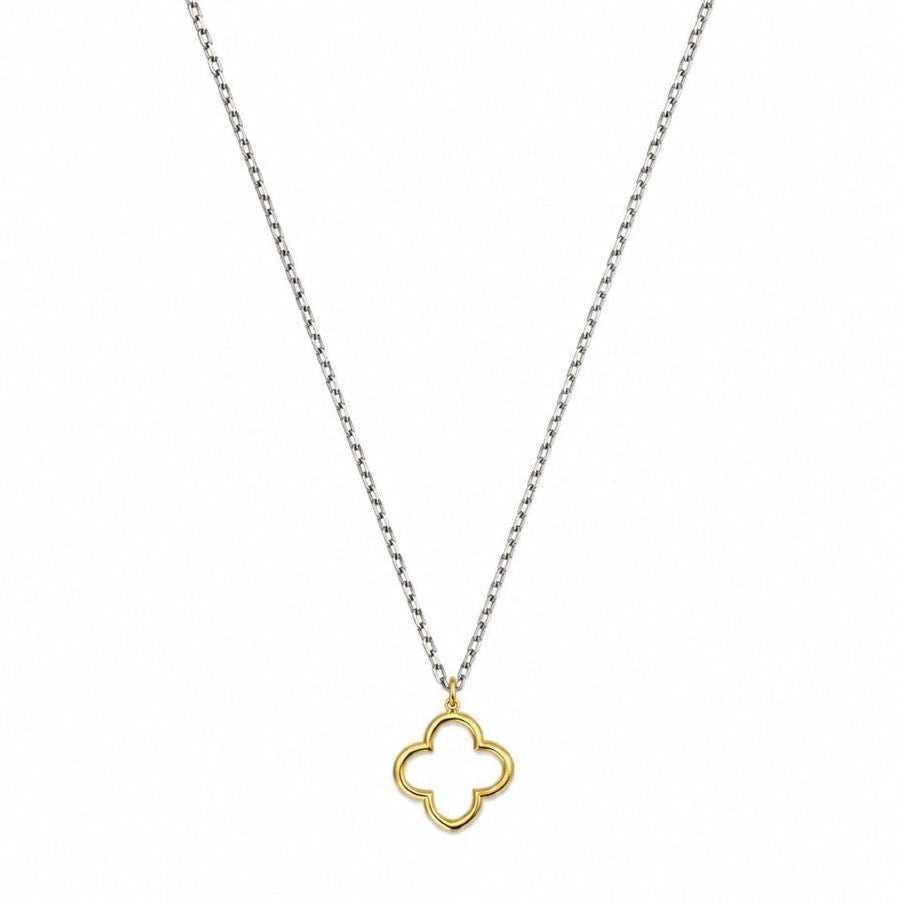 Silver Gold Open Felice Necklace - Pure Apotheca