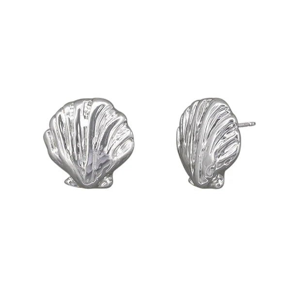 Silver Marine Scallop Earring - Pure Apotheca