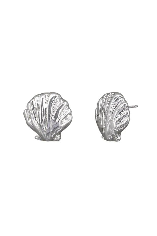 Silver Marine Scallop Earring - Pure Apotheca