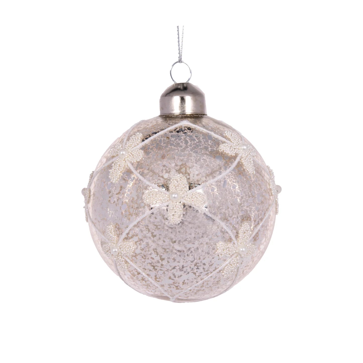 SILVER MERCURY FLEUR BAUBLE - Pure Apotheca