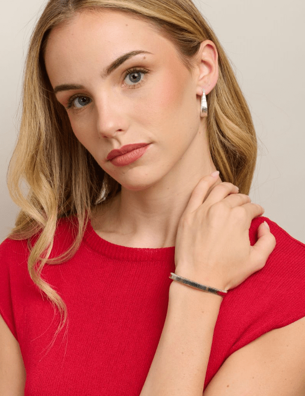 Silver Mesh Cuff Bangle - Pure Apotheca