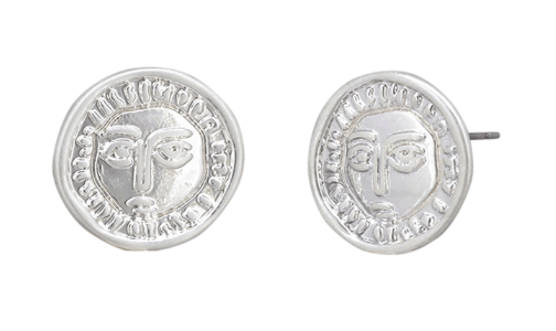 Silver Noble Coin Earring - Pure Apotheca