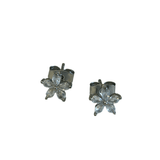 Silver Petal Flower Studs - Pure Apotheca