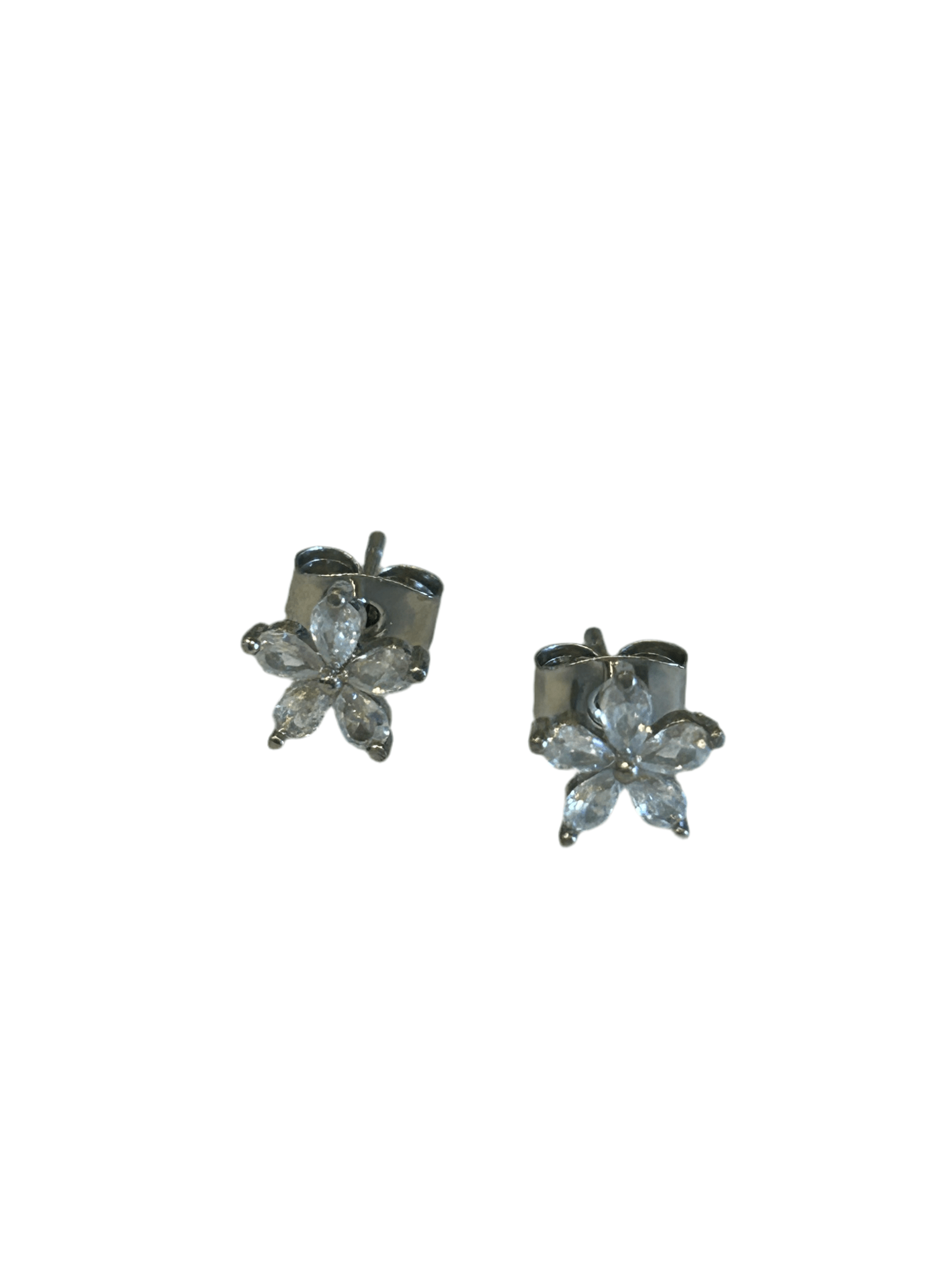 Silver Petal Flower Studs - Pure Apotheca