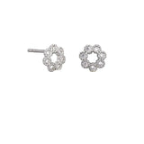 Silver Petite Crystal Flower Earring - Pure Apotheca