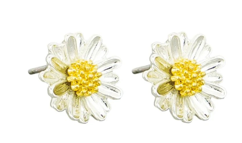 Silver Seaside Daisy Earring - Pure Apotheca