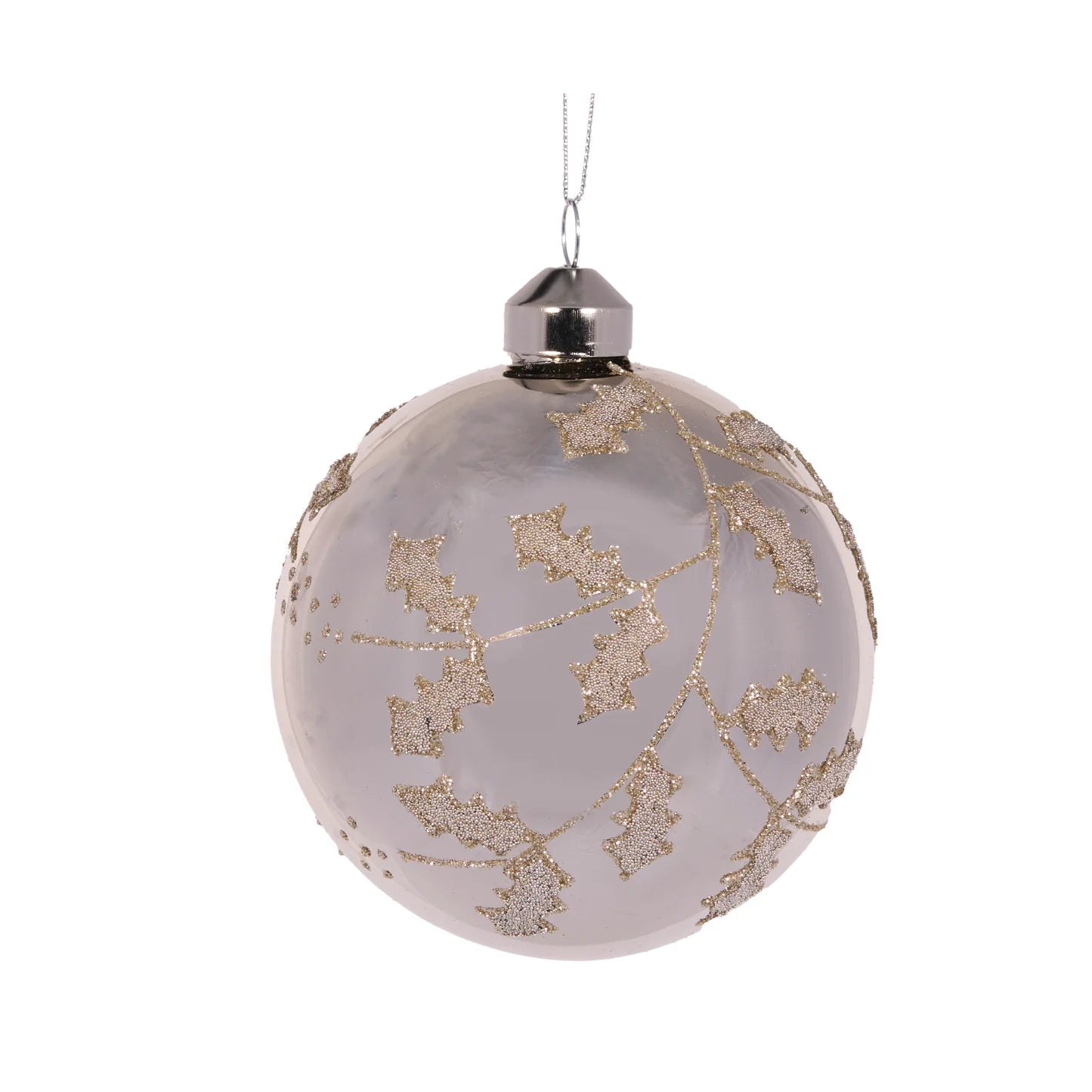 SILVER SHINE HOLLY BAUBLE - Pure Apotheca