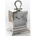 Silver Square Stepped Mantle Clock Small - Pure Apotheca