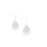 Silver Tear Drop Web Earring - Pure Apotheca
