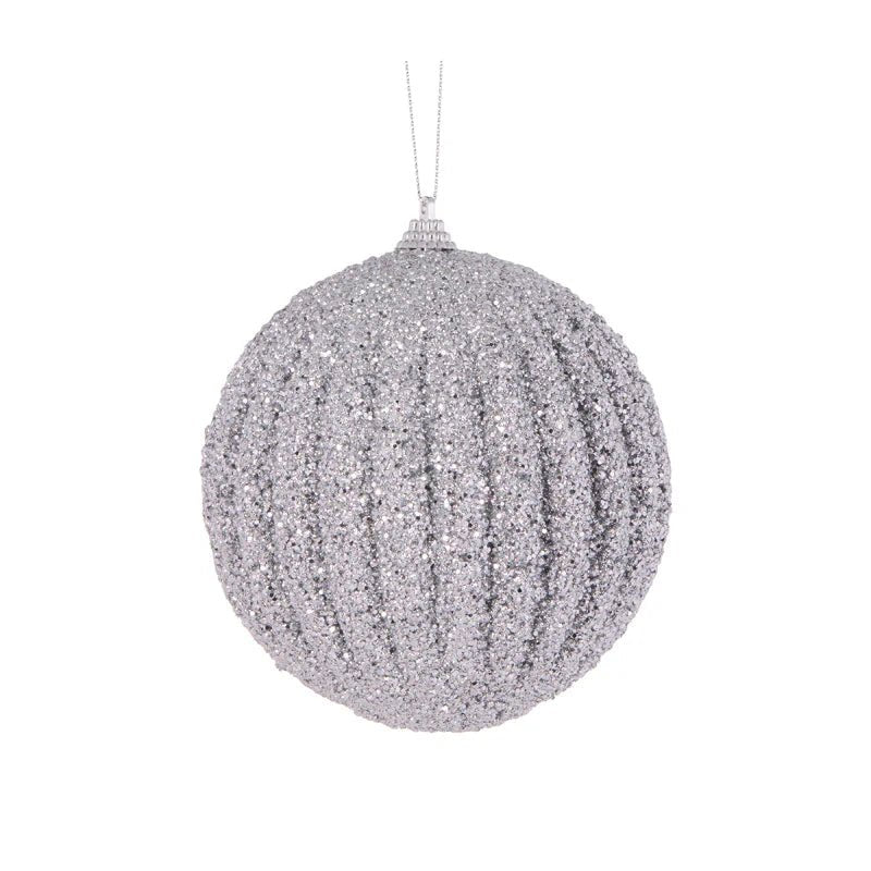 SILVER TEXTURED RIB BAUBLE - Pure Apotheca