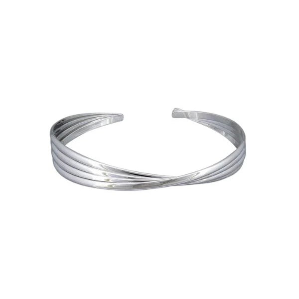 Silver Twist Cuff - Pure Apotheca
