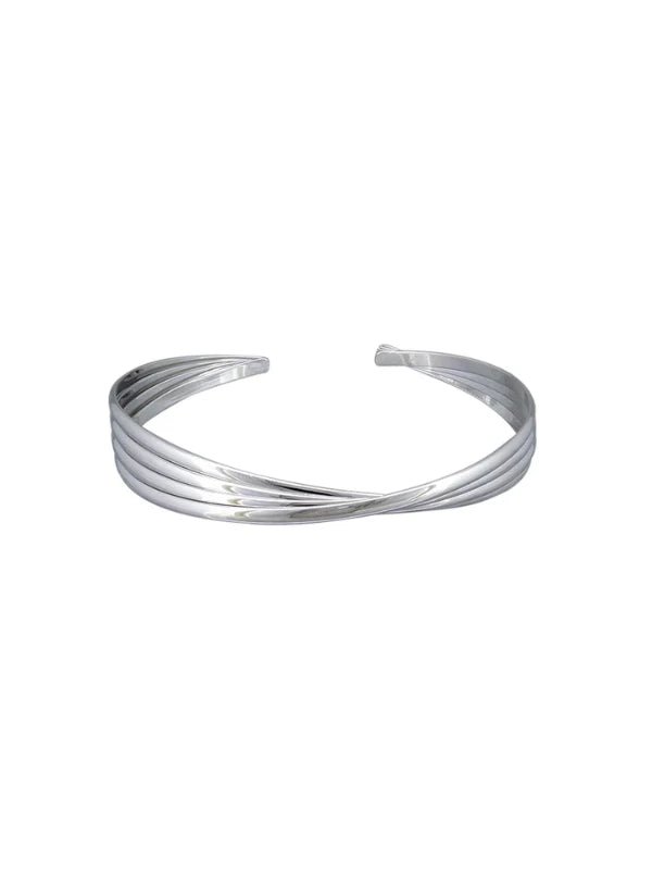 Silver Twist Cuff - Pure Apotheca
